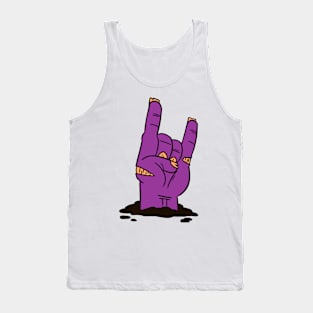 Peace and Love Cartoone Zombie Hand Tank Top